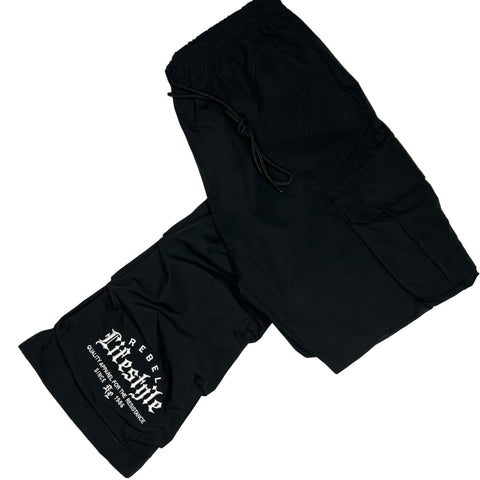 Nylon Stacked Pants