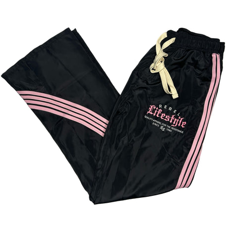 Nylon Stacked Pants